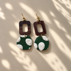 Pendientes Savia · Hojas