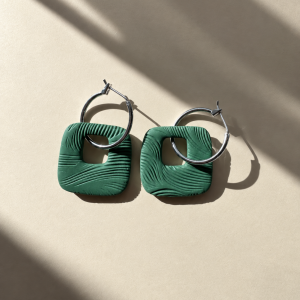 Pendientes Aire · Verde